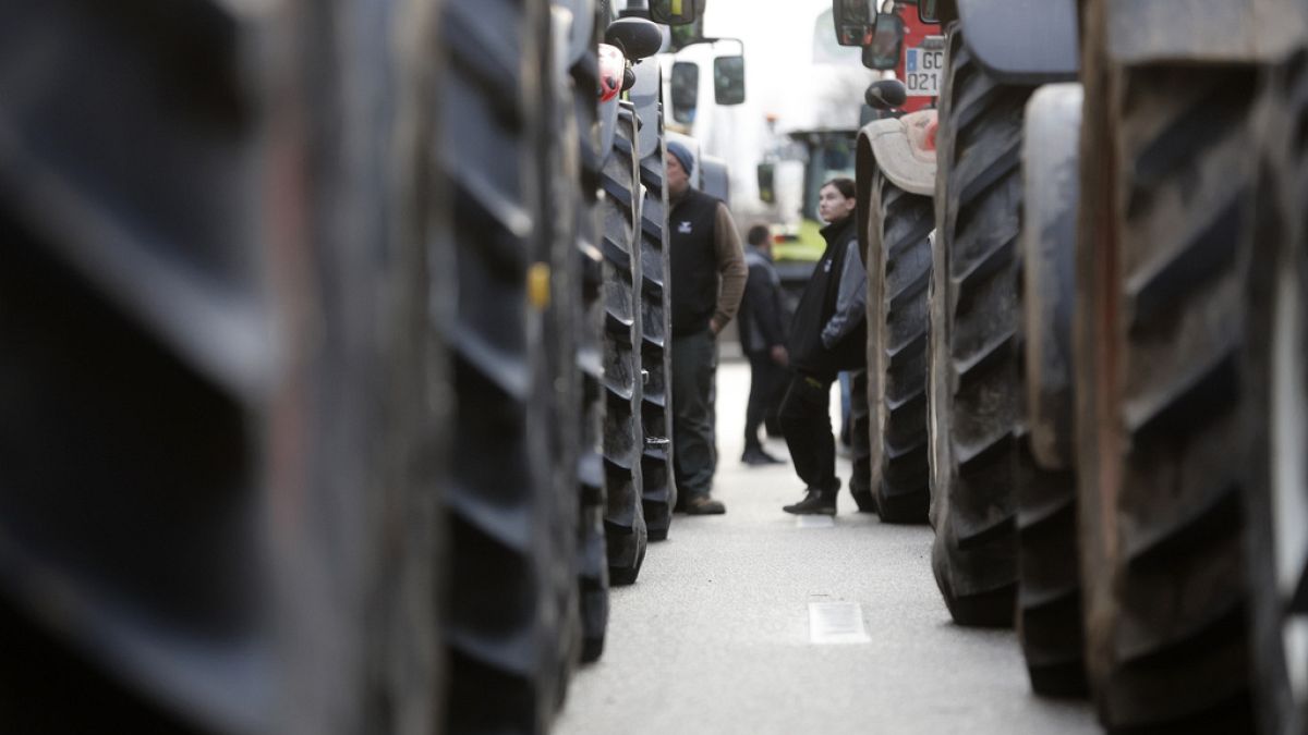 Французские фермеры блокируют дороги 