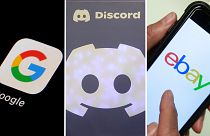 Google, Discord ve eBay için uygulamalar ve logolar