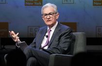 Federal Reserve Chairman Jerome Powell speaks at a meeting of the Economic Club of New York. Oct. 19, 2023.