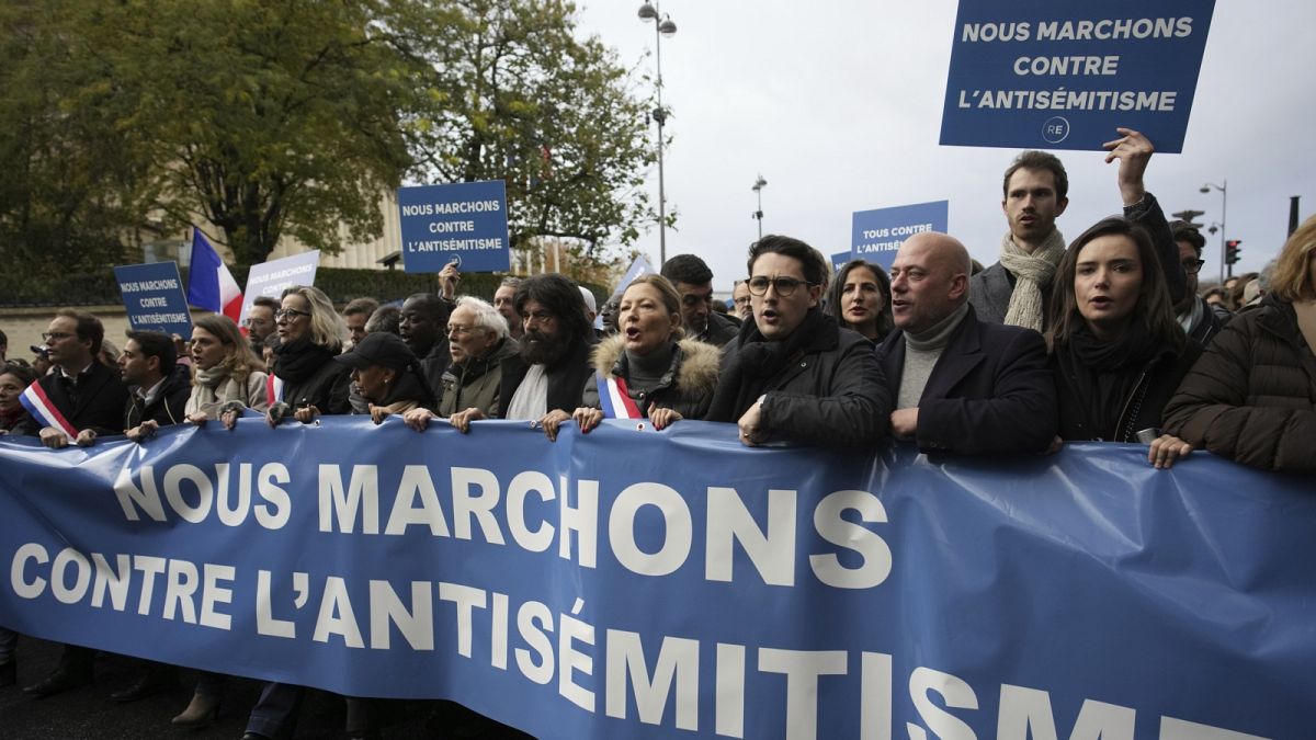 Tavaly novemberben több ezren volnultak utcára Párizsban a növekvő antiszemitizmus ellen