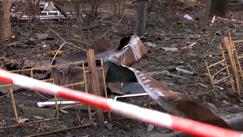 Zerstörungen in Odessa nach russischem Drohnenangriff
