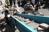 Authorities dispose of 22 tonnes of cocaine, using method known as encapsulation 