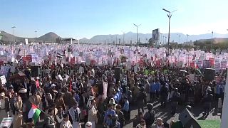 تظاهرة في اليمن تضامناً مع الفلسطينيين في غزة- 26 كانون الثاني 2024