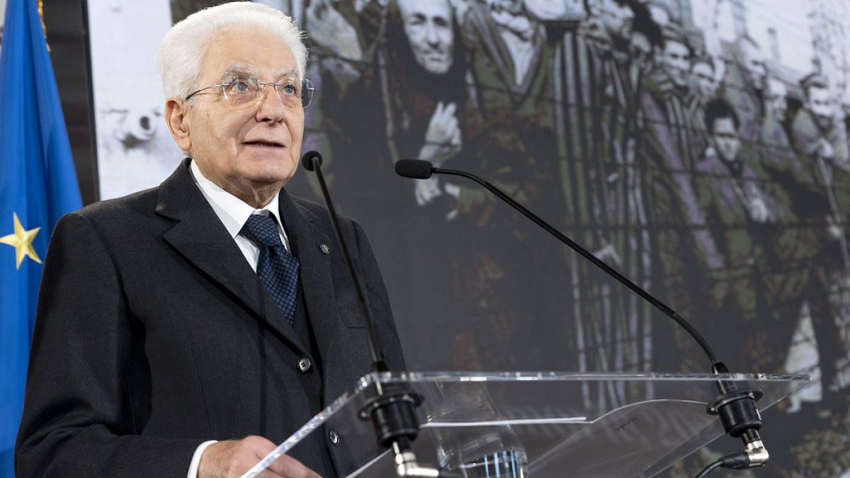 El presidente de Italia condenó el antisemitismo en conmemoración del Holocausto