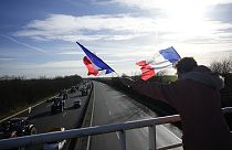 Fransa'da hükümeti protesto eden çiftçiler
