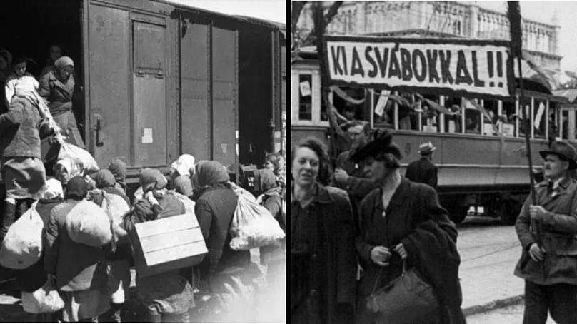 A kitelepítés pillanatképei Csehszlovákiában és Magyarországon