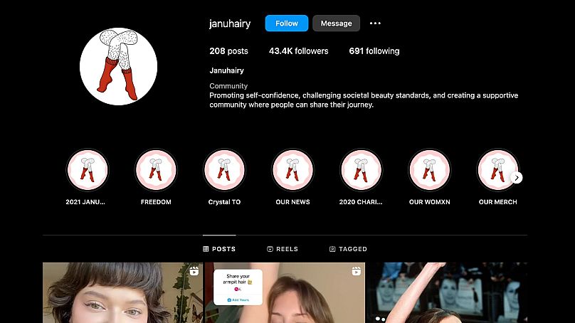 Launched in 2018, Januhairy's Instagram account now has over 40,000 followers.