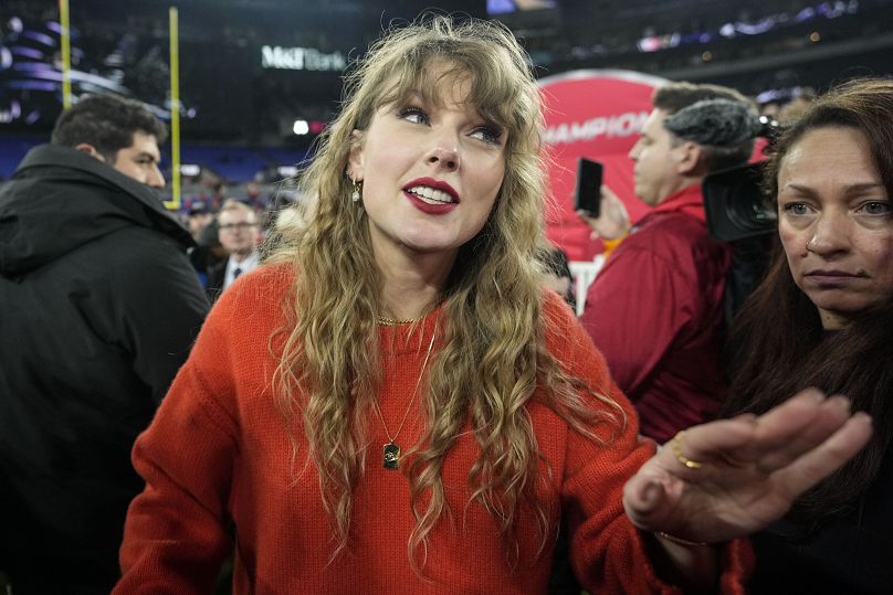 Taylor's not the only one... Pictured here at AFC Championship NFL football game between the Baltimore Ravens and the Kansas City Chiefs, Sunday 28 Jan 2024