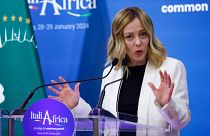 Джорджа Мелони - хозяйка саммита "Италия/Африка" в Риме, 29 января 2024 г.