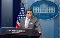 El portavoz del Consejo de Seguridad Nacional de la Casa Blanca, John Kirby, ofrece declaraciones a la prensa el lunes 29 de enero en la Casa Blanca, en Washington