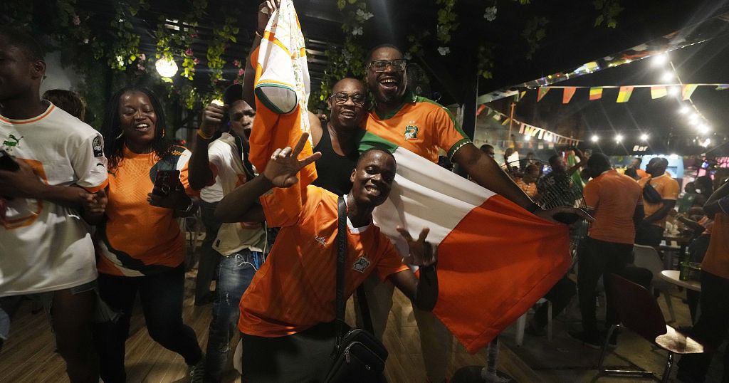 Ivory Coast celebrates victory over Senegal in AFCON 2023 Ivory Coast celebrates victory over Senegal in AFCON 2023