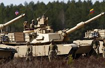 ABD'nin ürettiği  M1A1 Abrams tankları