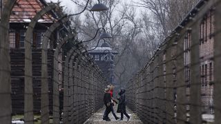 معسكر الاعتقال والإبادة النازي الألماني السابق أوشفيتز-بيركيناو في أوشفيسيم، بولندا، الخميس 26 يناير 2023.