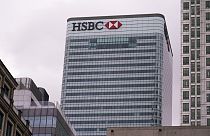 he HSBC headquarters stand in the financial district of Canary Wharf, in London, Monday, March 13, 2023.
