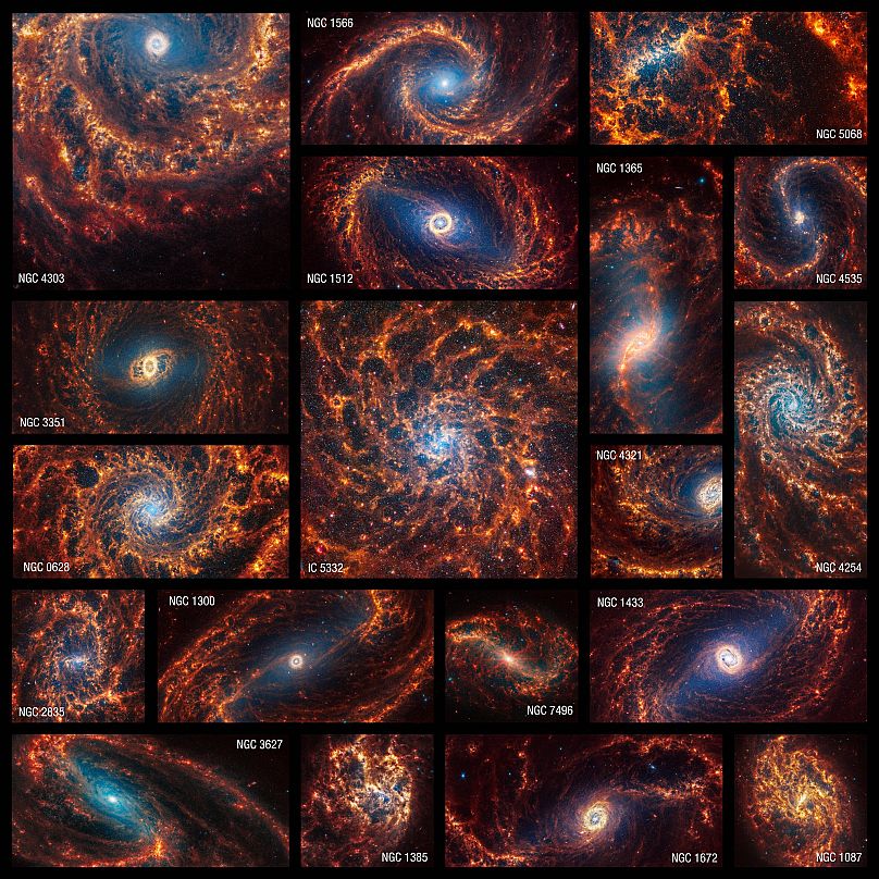 تصاویر ۱۹گانه تلسکوپ فضایی جیمز وب