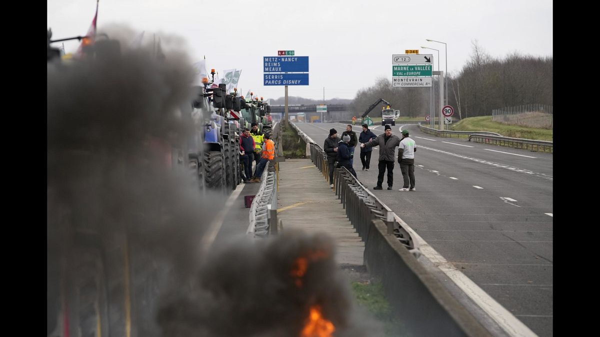 Blockaden bei Paris