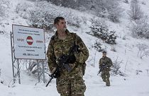 Amerikai KFOR-katona Koszovóban