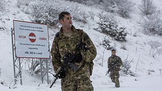 Amerikai KFOR-katona Koszovóban