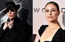 Marilyn Manson (left) has been ordered to pay Evan Rachel Wood’s legal fees after defamation suit is dismissed
