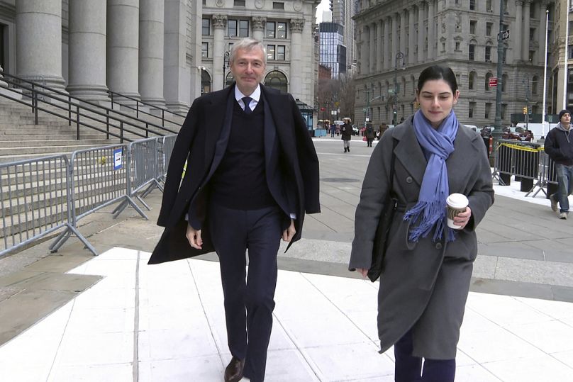 Rybolovlev arrives at court in New York on 9 January 2024.