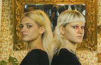 Georgian twins Amy and Ano pictured side-by-side 