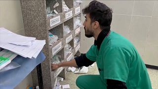 نقص للأدوية في مجمع ناصر الطبي في غزة. 2024/01/31