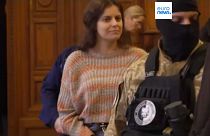 Ilaria Salis en su comparecencia ante el tribunal este lunes
