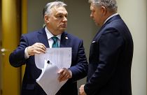 Премьер-министр Венгрии Виктор Орбан на саммите ЕС в Брюсселе 