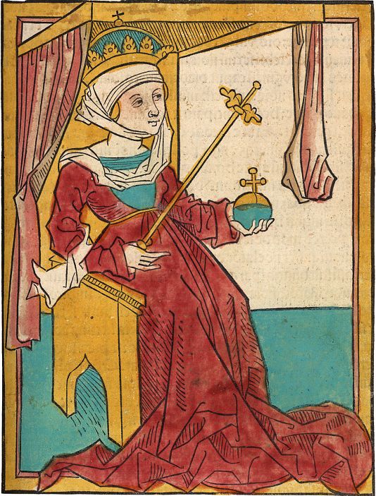 Mária ábrázolása a Thuróczy-krónikában
