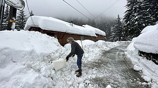 Kampf gegen den Schnee in Alaska