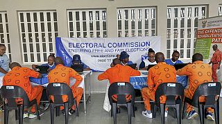 Inmates register to vote in South Africa's upcoming elections
