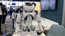 Enseñan un robot en el festival Tech&Fest, en Grenoble, Francia. 