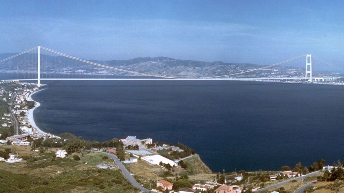 عکس شبیه‌سازی شده پل مسینا بر اساس طرح پیشنهادی سال ۲۰۰۱