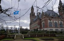 A view of the Peace Palace housing the International Court of Justice, the United Nations' top court.