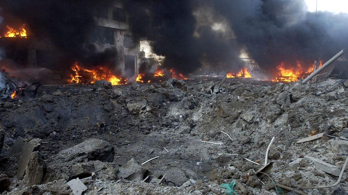 Foto de la destrucción en irak y siria