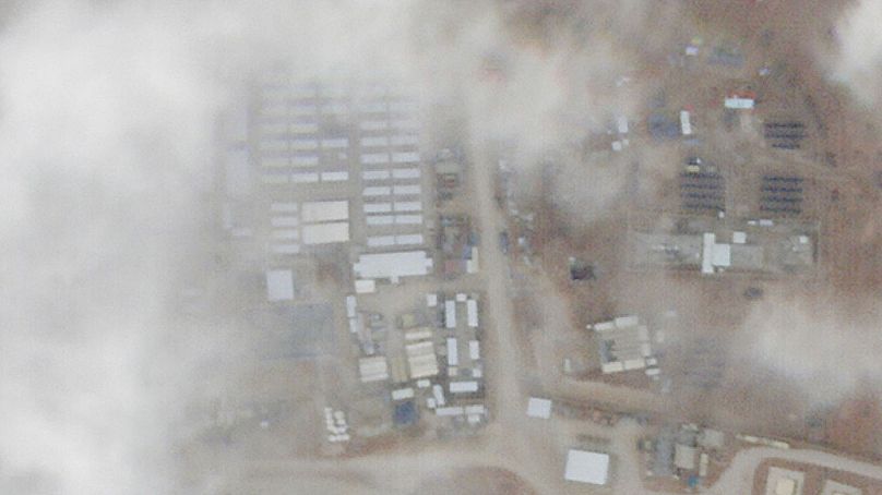 تصویر هوایی از محل تاسیسات نظامی آمریکا در اردن که هفته گذشته هدف حمله پهپادی قرار گرفت