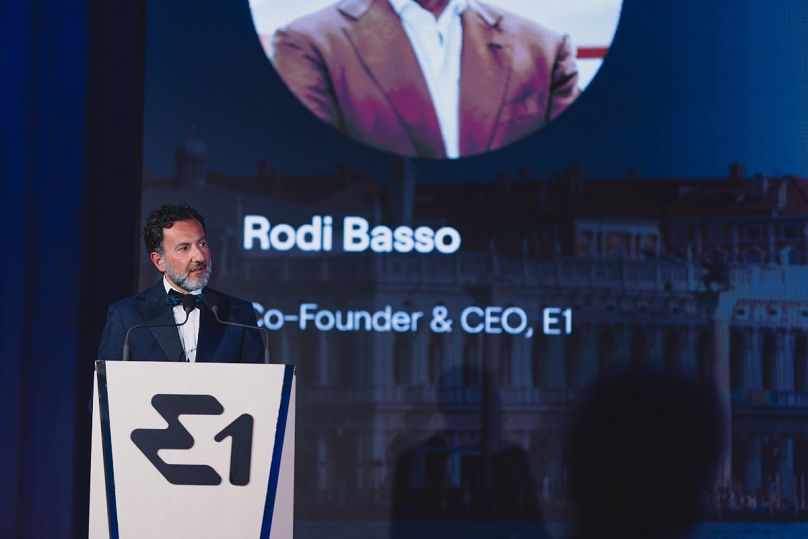 Rodi Basso speaks at the launch of the E1 series