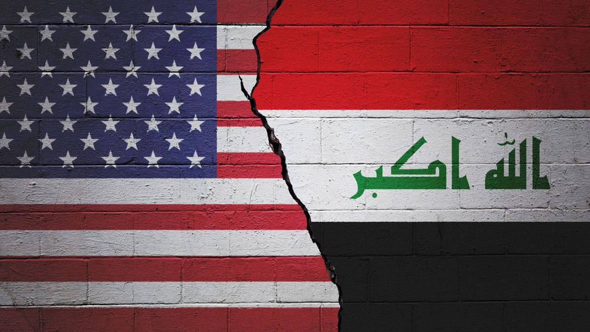پرچم عراق و آمریکا منبع کانوا