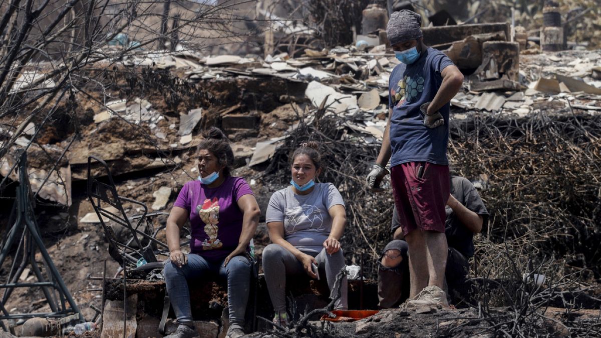 Les incendies ont détruit des centaines d'habitations dans la région de Valparaiso, ici à Vina del Mar.