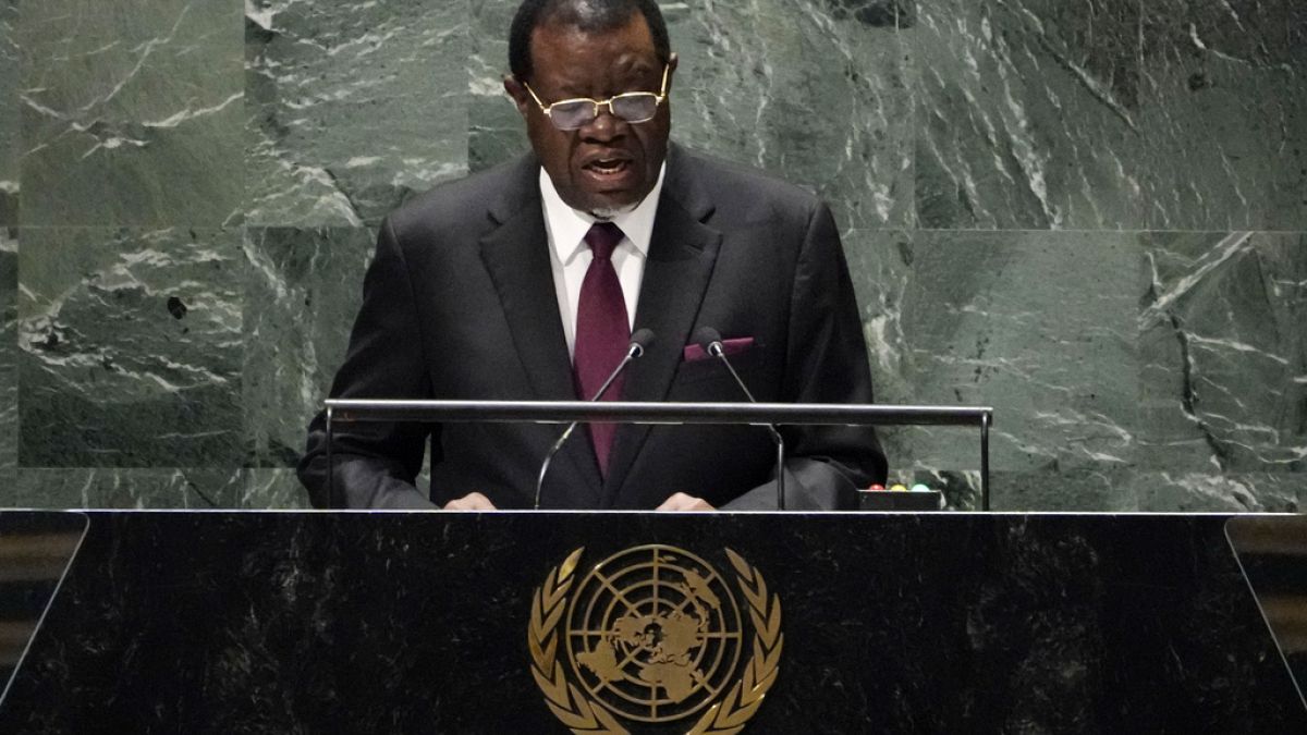 Namibya Cumhurbaşkanı Hage Geingob (arşiv)