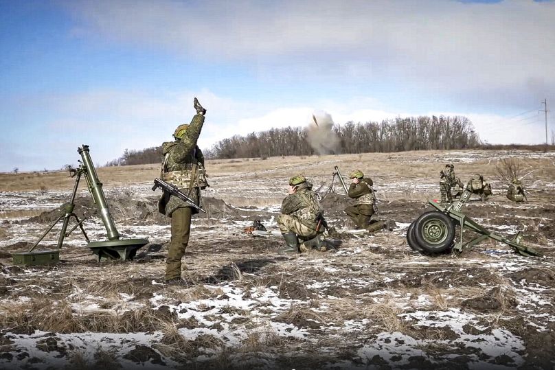 Orosz katonák az ukrán fronton