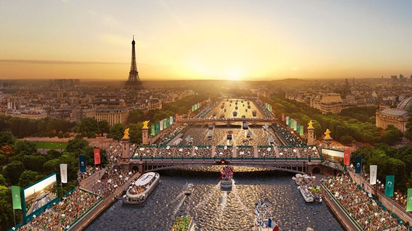 A 2024-es párizsi nyári olimpiai játékok nyitónapjának látványterve