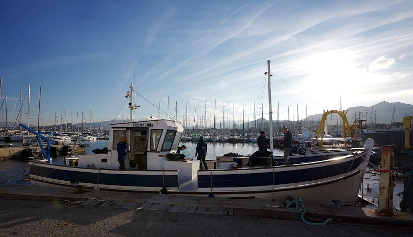 The Septentrion Environnement boat at the dock of La Pointe Rouge, Marseille