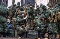 Besorozott orosz katonák