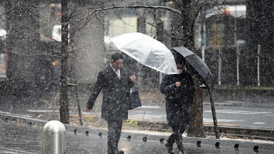Schnee in Tokio