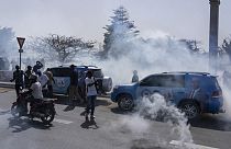 Слезоточивый газ в Дакаре 4 февраля