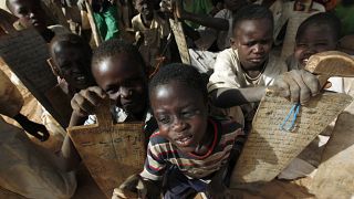 أطفال بخيم زمزم-دارفور-أرشيف