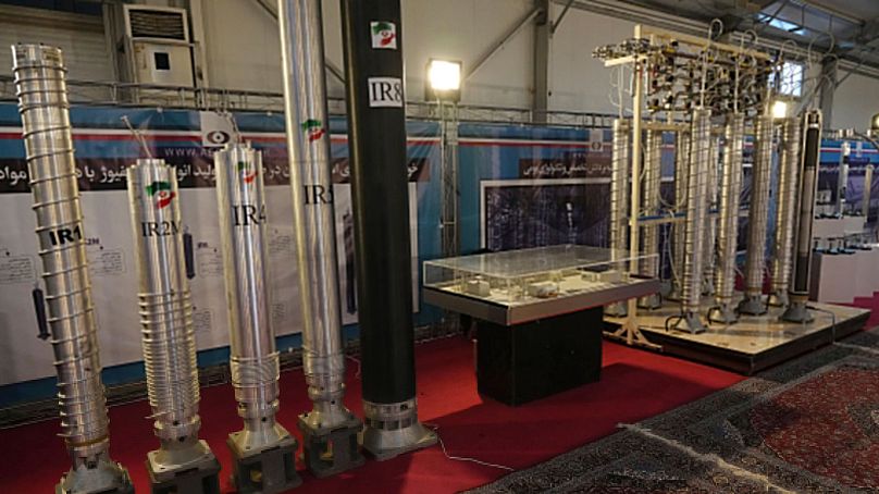 سانتریفیوژهای ساخت ایران در نمایشگاه دستاوردهای هسته‌ای در فوریه ۲۰۲۳