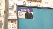 Affiche de campagne à Bakou, en Azerbaïdjan, le lundi 5 février 2024.