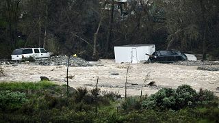 Inundaciones cerca de Devore (California, EE.UU.) el lunes 5 de febrero